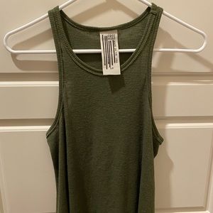 FREE PEOPLE Army green Tank top